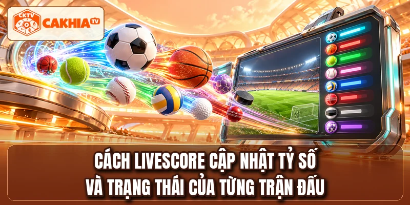Cách livescore cập nhật tỷ số và trạng thái của từng trận đấu