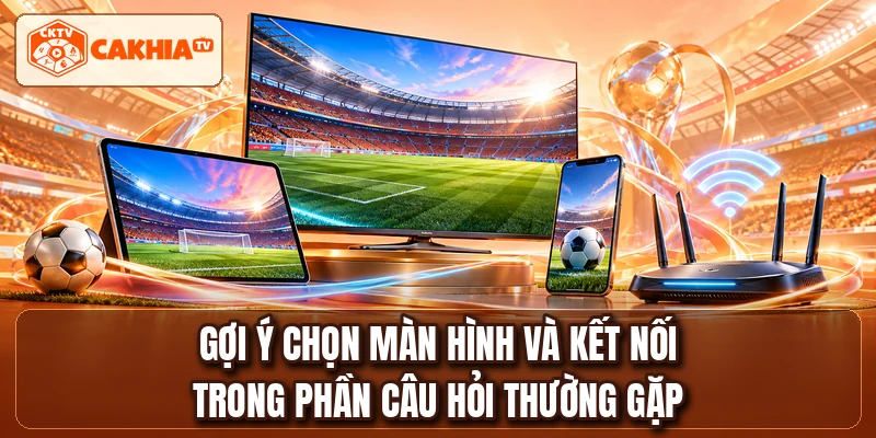 Gợi ý chọn màn hình và kết nối trong phần câu hỏi thường gặp