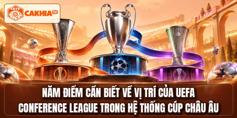 Năm điểm cần biết về vị trí của UEFA Conference League trong hệ thống cúp châu Âu