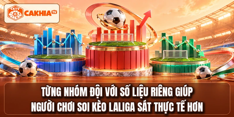 Từng nhóm đội với số liệu riêng giúp người chơi soi kèo LaLiga sát thực tế hơn